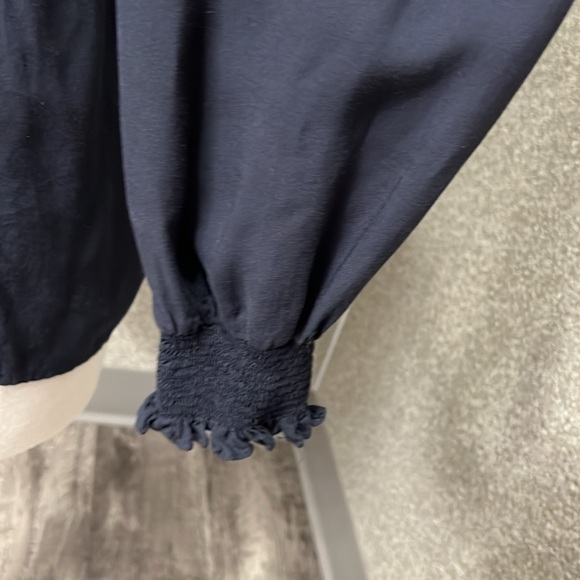 Johnny Was Jade Women’s Navy Long Sleeve Button Down Blouse - Picture 6 of 16